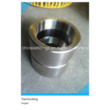 Forged Stainless Steel Pipe Fittings NPT Female Thread Half Coupling